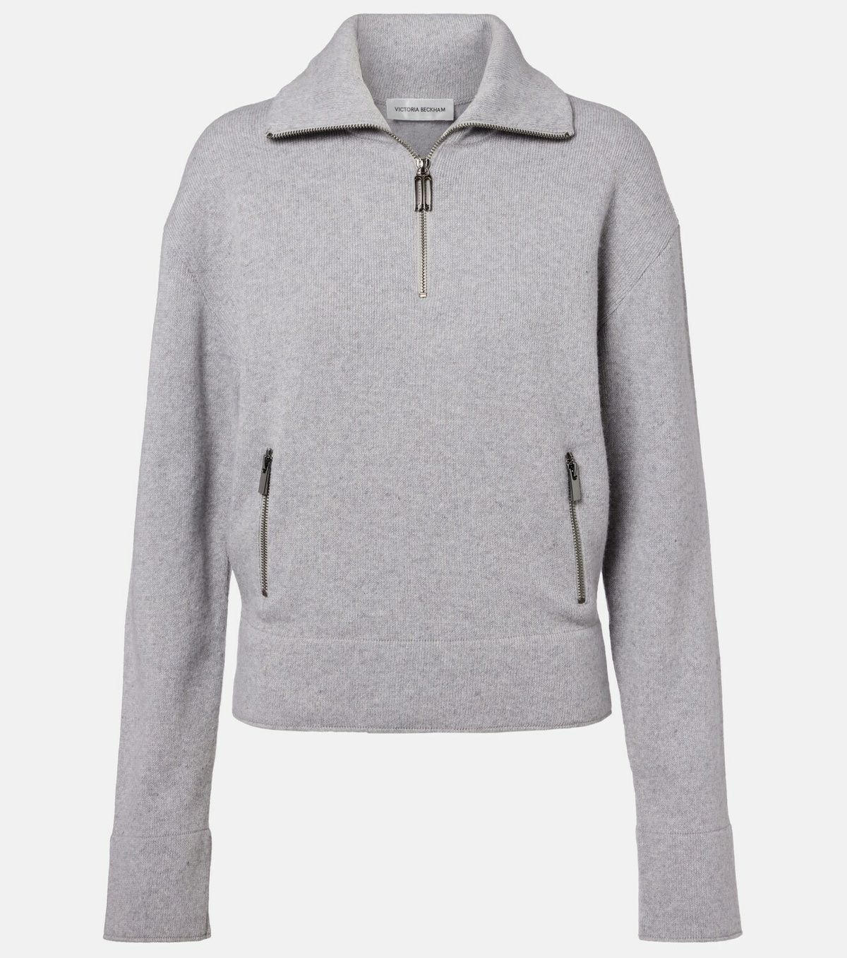 Victoria Beckham Wool and cashmere half-zip sweater