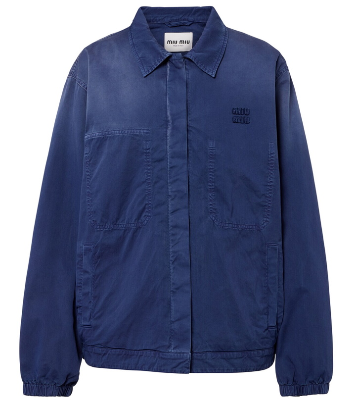 Photo: Miu Miu Cotton twill blouson jacket
