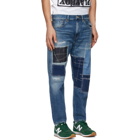 Junya Watanabe Indigo Selvedge Garment-Treated Jeans