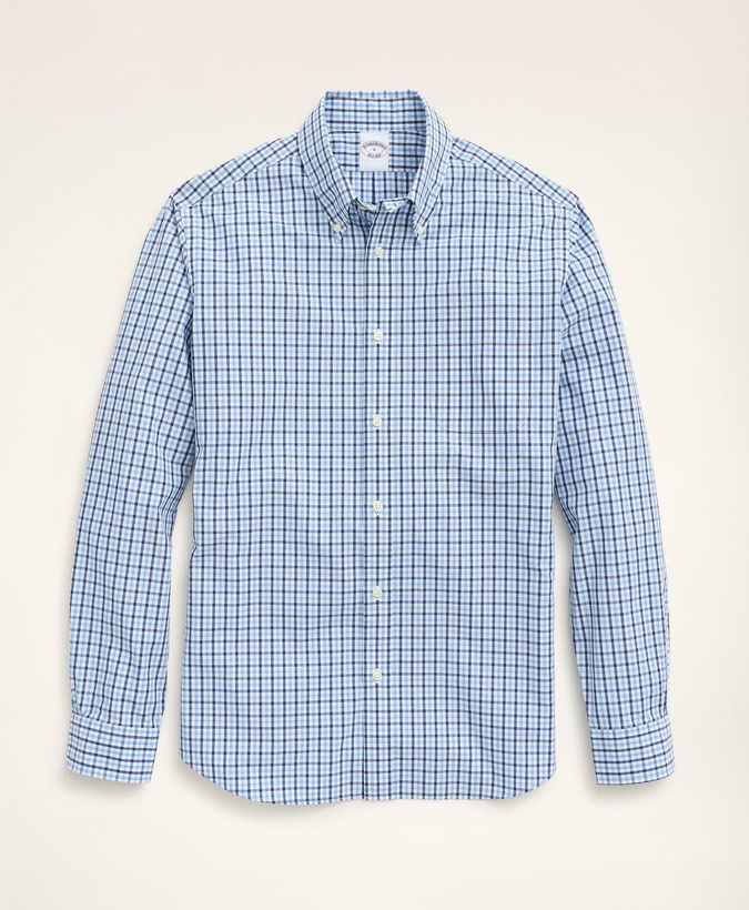 Photo: Brooks Brothers Men's Friday Shirt, Poplin Blue Check