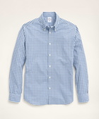 Brooks Brothers Men's Friday Shirt, Poplin Blue Check