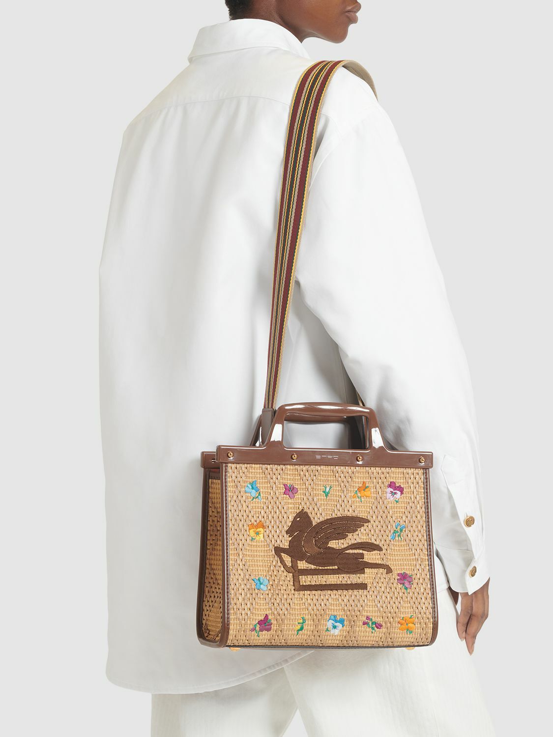 エトロ☆MEDIUM LOVE TROTTER トートバッグ ETRO Medium Love Trotter Denim Tote Bag | Blue | FARFETCH