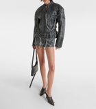 KNWLS Chain-detail leather jacket