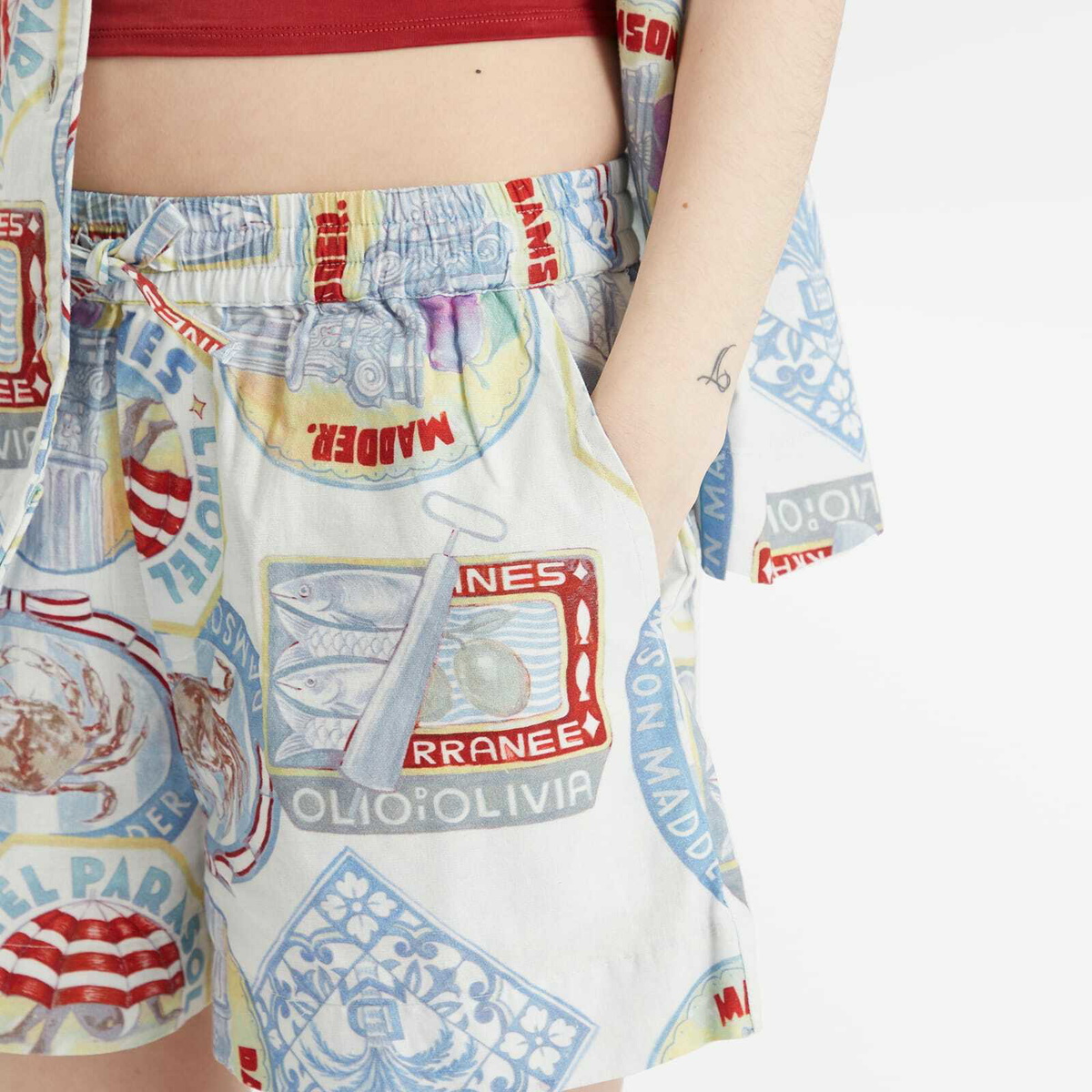 Damson Madder Women's Pull on Shorts in Multi