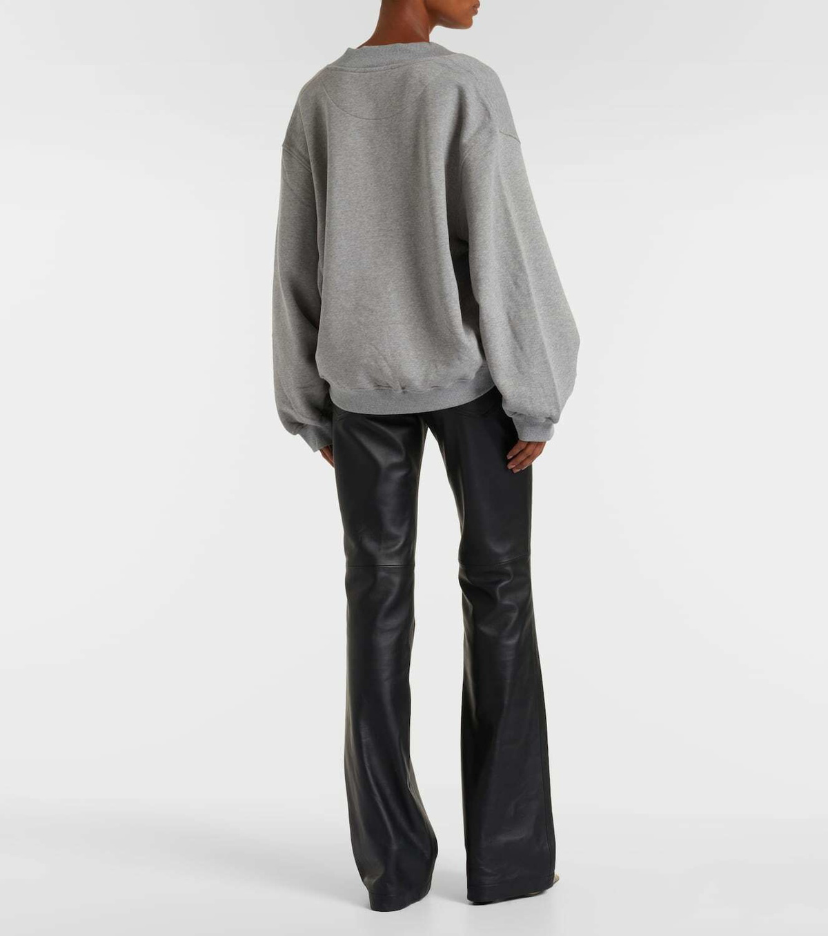 The Attico Cotton fleece sweatshirt