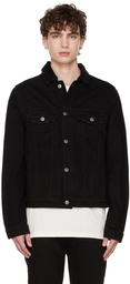 Ksubi Black Classic Laid Denim Jacket