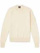 TOM FORD - Wool and Cashmere-Blend Sweater - White