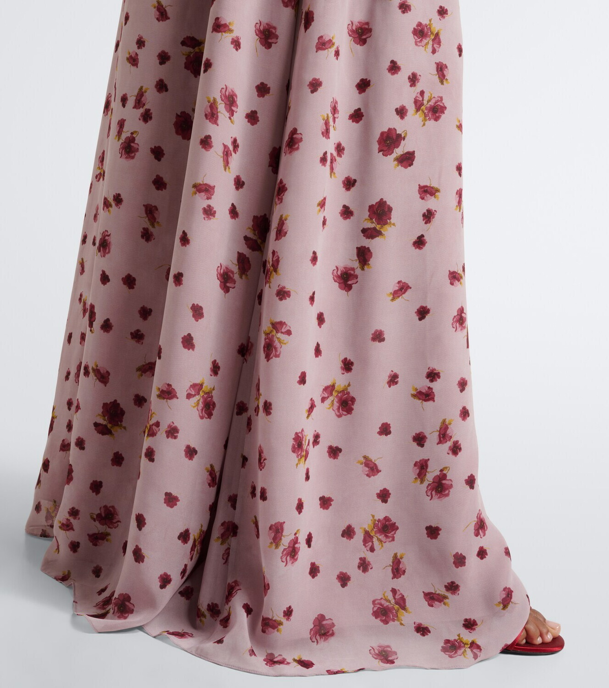 Markarian Morgaine floral chiffon maxi skirt