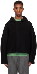 Solid Homme Black Handmade Hoodie Jacket
