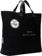 Neighborhood Black Washed Canvas Tote