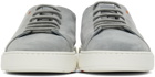 Santoni Grey Suede Sneakers