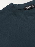 TOM FORD - Lyocell and Cotton-Blend Jersey T-Shirt - Blue