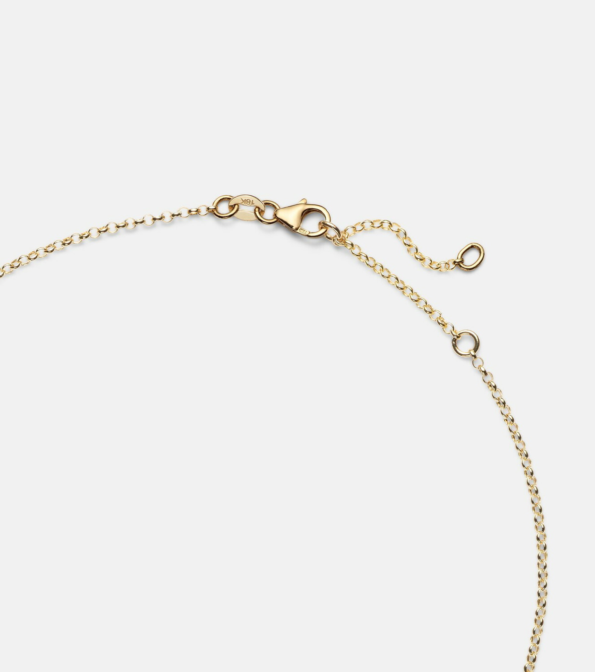 FoundRae Infinite Gratitude 18kt gold necklace with diamonds and sapphires