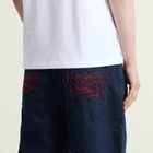 Butter Goods Men's Drummer Baggy Denim Shorts in Raw Dark Indigo