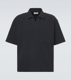Frame Textured cotton-blend polo shirt