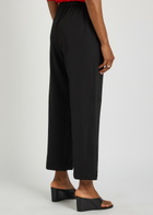 Rohe Cropped Wide-leg Trousers Black