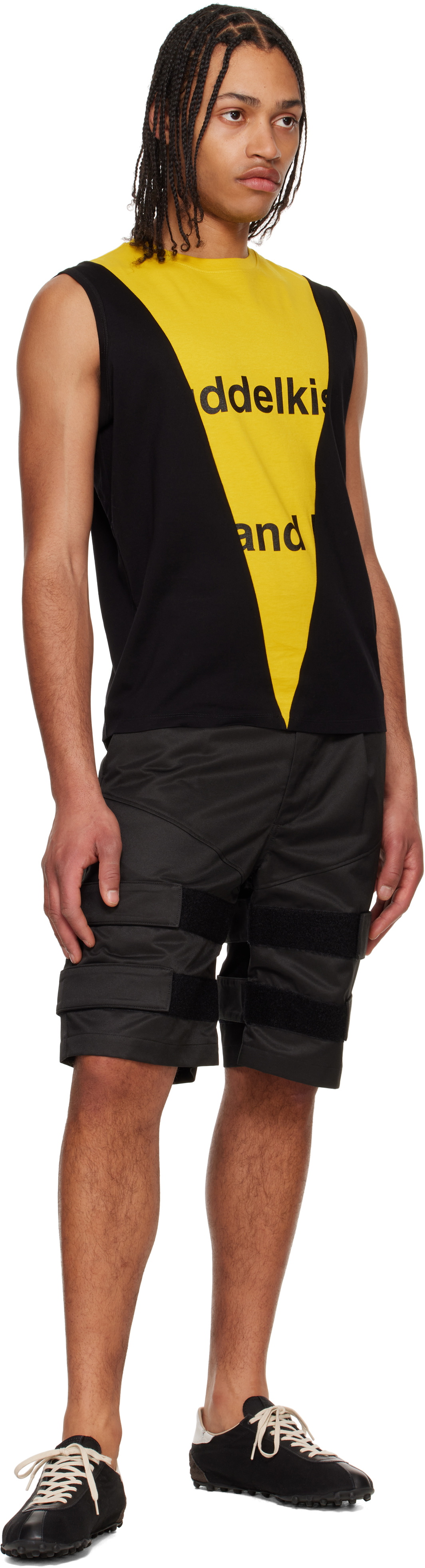Olly Shinder SSENSE Exclusive Black & Yellow Buddelkiste Tank Top