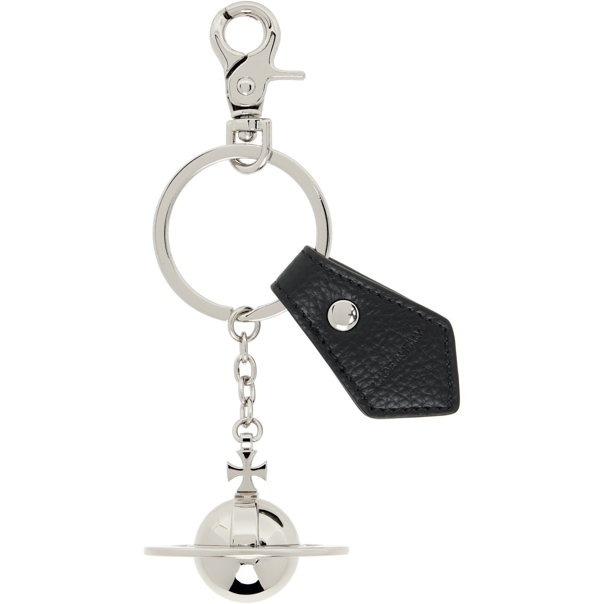 Vivienne Westwood Silver & Black 3D Orb Keychain