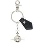Vivienne Westwood Silver & Black 3D Orb Keychain