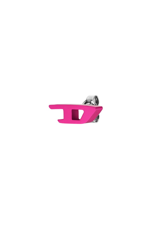Photo: Diesel Pink aluminum stud earring - Earrings - Unisex - Pink