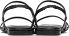 ANINE BING Black Hilda Flat Sandals