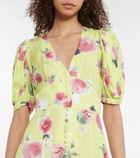 Rotate Birger Christensen Thora floral jacquard maxi dress