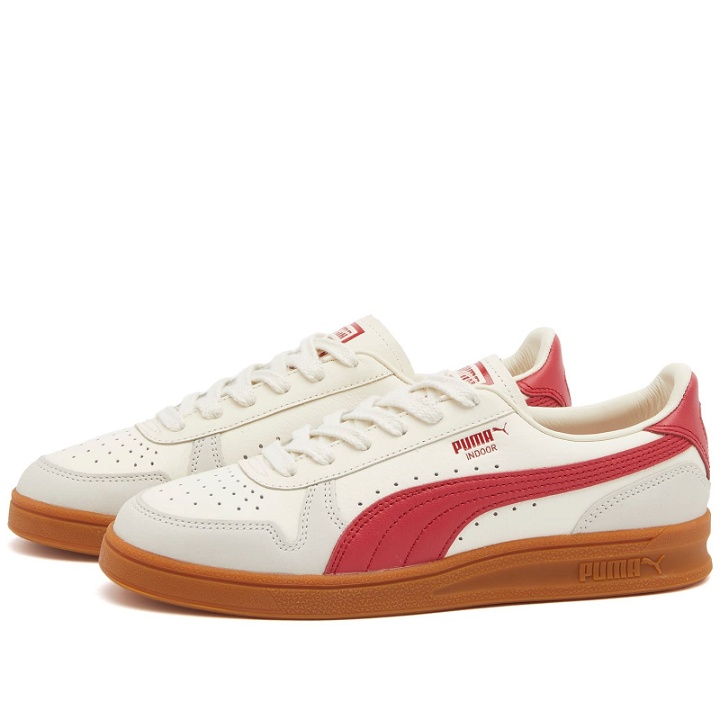 Photo: Puma Indoor OG Sneakers in Frosted Ivory/Club Red