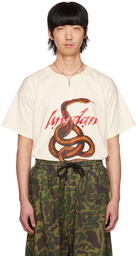 LU'U DAN Off-White Knotted Snake Oversized Concert T-Shirt