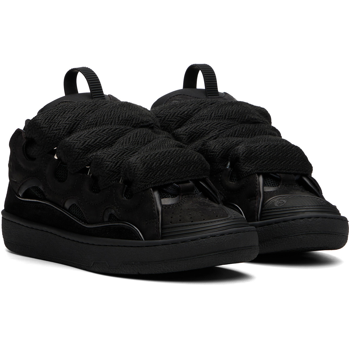 Lanvin Black Curb Sneakers