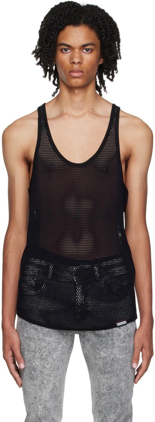 Photo: Dsquared2 Black Be Icon Tank Top