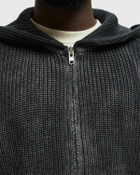 Reternity ESSENTIAL KNIT ZIP HOODIE Black Mens Hoodies/Pullover