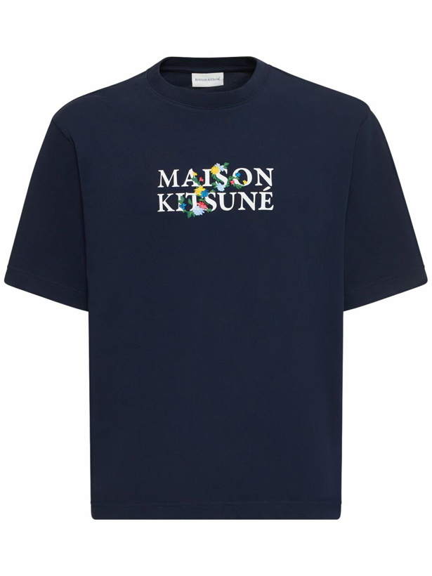 Photo: MAISON KITSUNÉ - Maison Kistune Flowers Oversize T-shirt