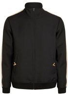 Valentino Garavani Panelled Jersey-twill Track Jacket Black And White