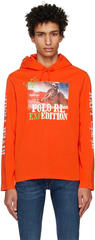 Photo: Polo Ralph Lauren Orange Graphic Hoodie