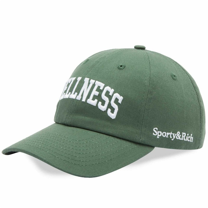 Photo: Sporty & Rich Wellness Ivy Cap in Moss/White 
