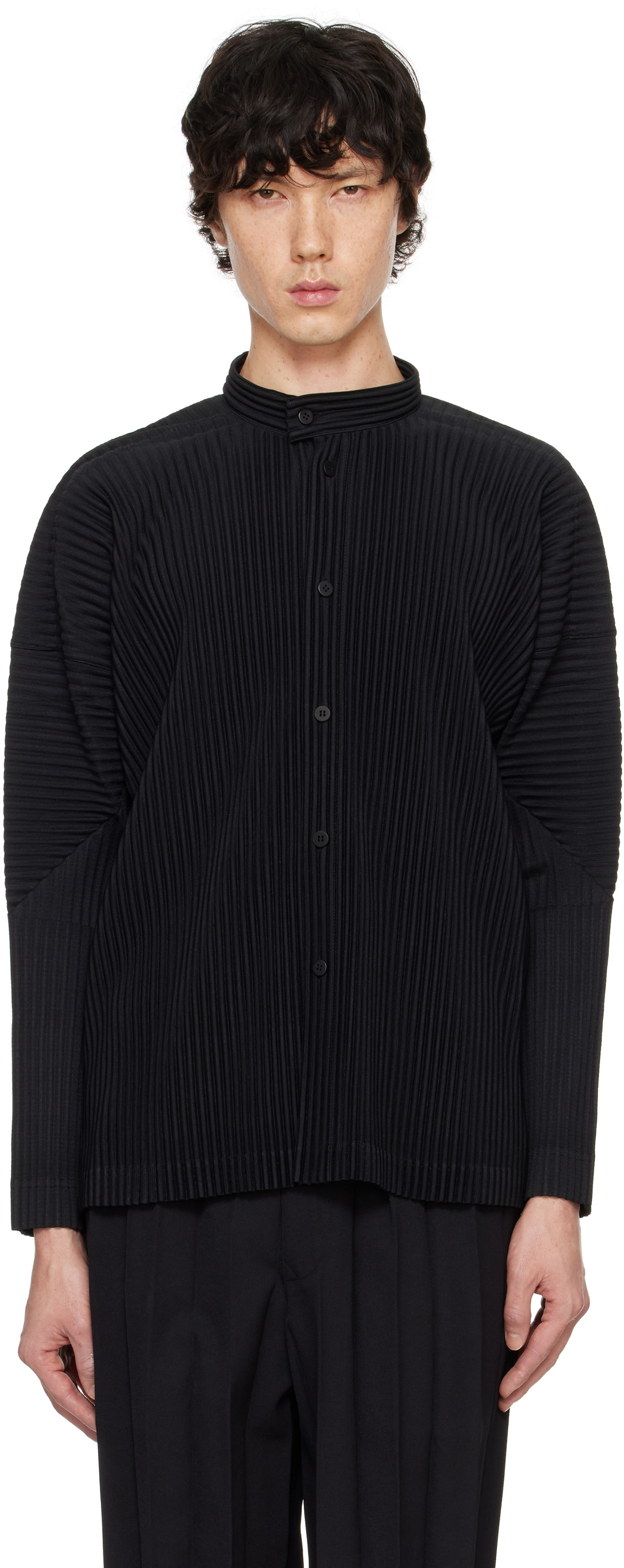 ISSEY MIYAKE MEN サマーニット Tシャツ レーヨン ブラック 1 ISSEY MIYAKE MEN サマーニット Tシャツ レーヨン ブラック 1