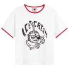 ICECREAM Women's Cherry Ringer T-Shirt in White