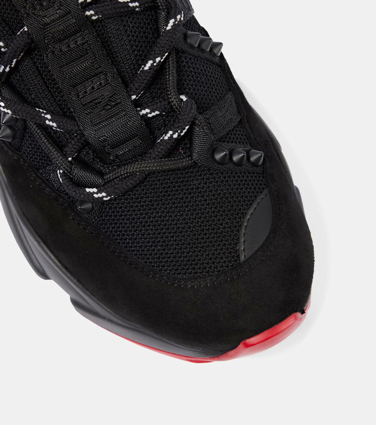 BRAND NEW! Christian Louboutin Black Suede Sneakers TrailnRun CHRISTIAN LOUBOUTIN Louis Junior Suede Sneakers for Men | MR  main image 2