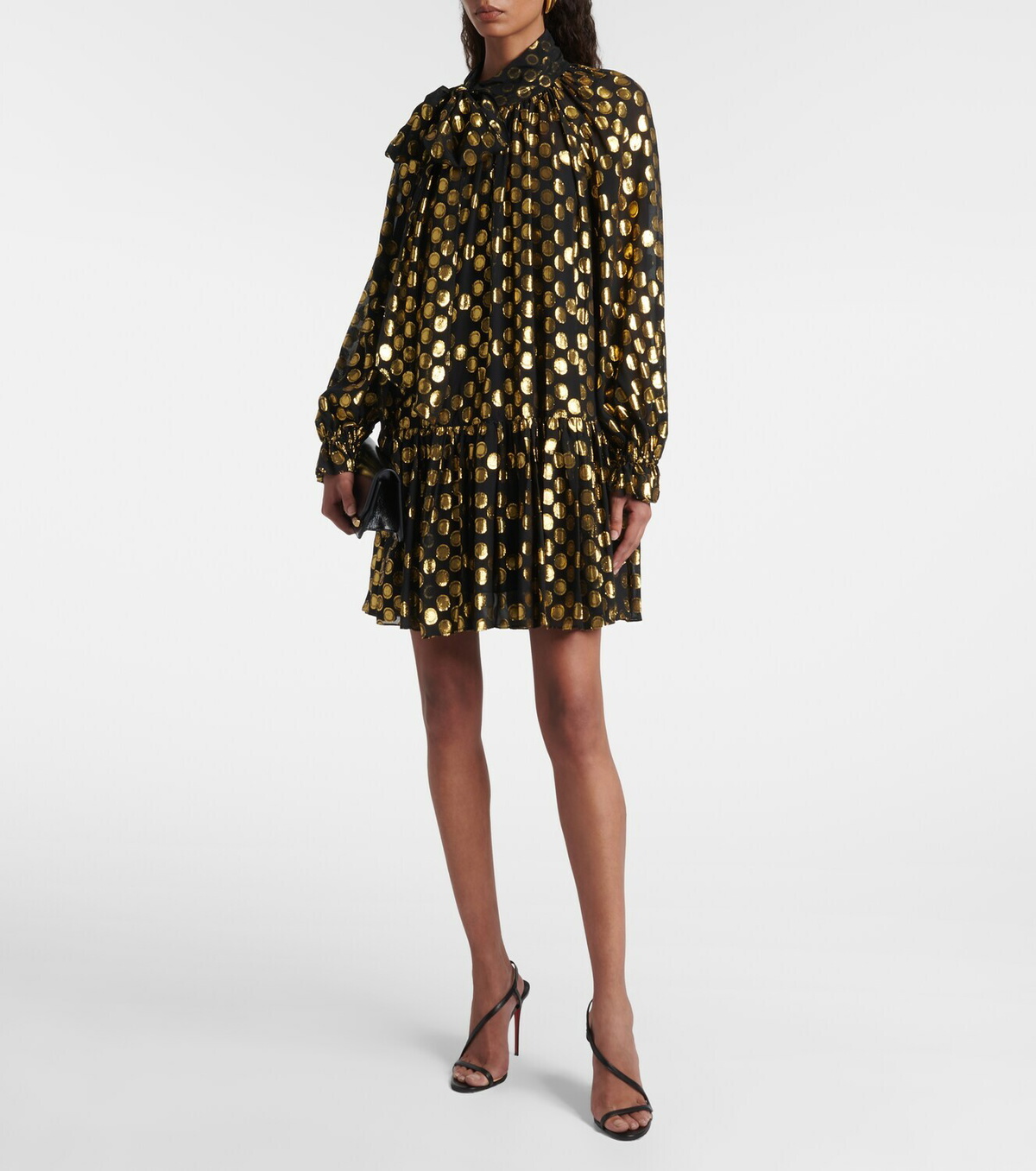 Ulla Johnson Loretta silk-blend fil coupé minidress