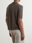 De Petrillo - Knitted Cotton T-Shirt - Brown