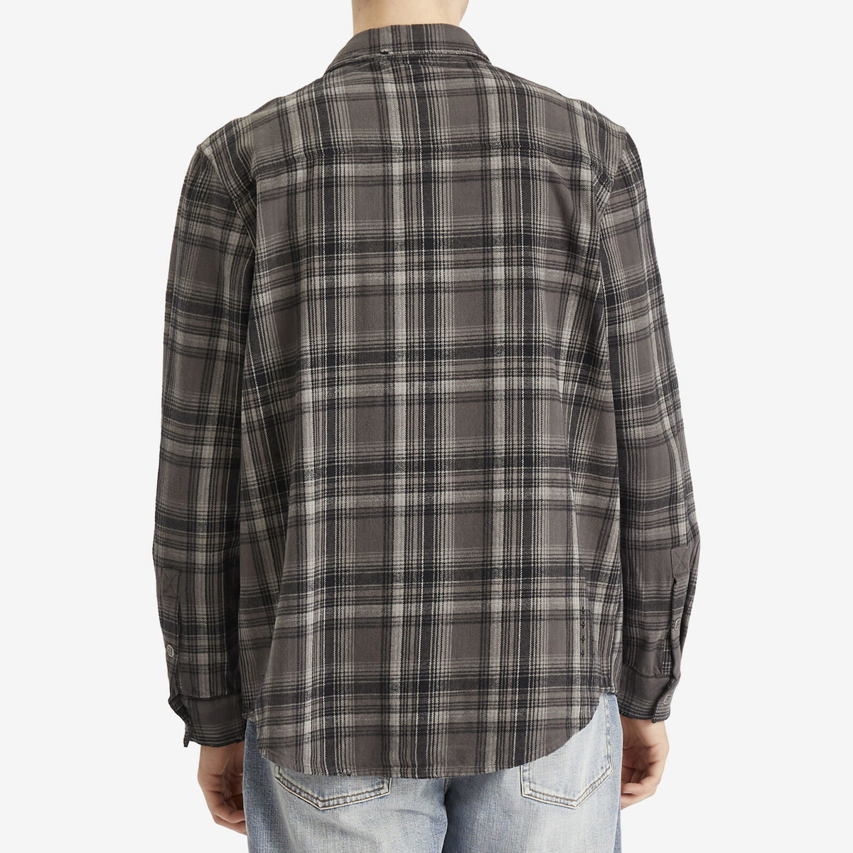 Ksubi Men's Snakebite Check Overshirt in Grey