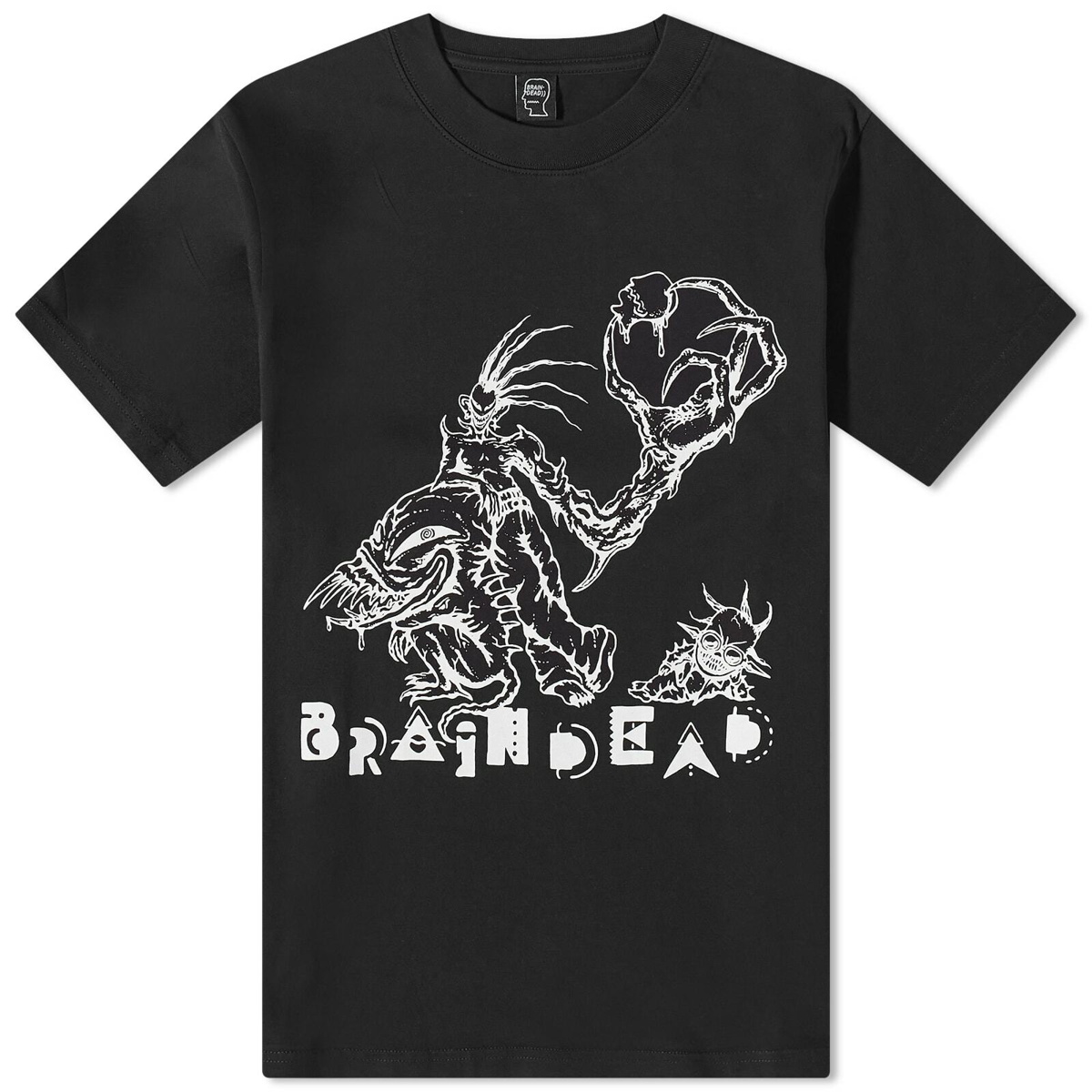 Brain Dead Monster Mash T-Shirt in Black Brain Dead