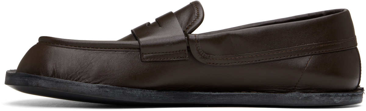Moschino Brown Desert College Loafers