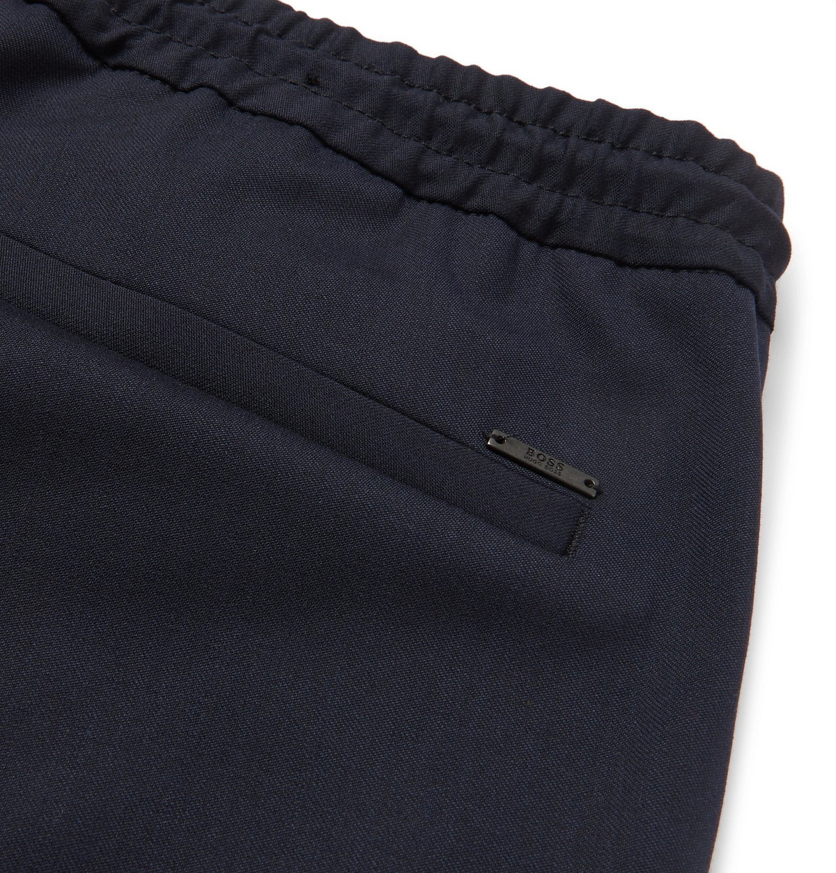 Hugo boss navy clearance trousers