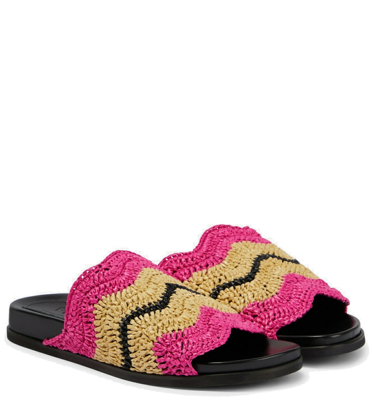 サンダル・ミュール MARNI SAMS021604P362800R67 Sandals slide with chunky clog Marni Leather slides Chunky | Women's Shoes | Vitkac