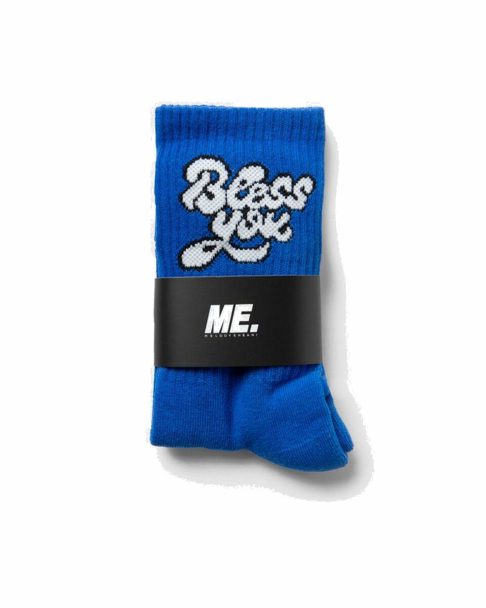 Photo: Melody Ehsani Bless You Sock Blue - Womens - Socks