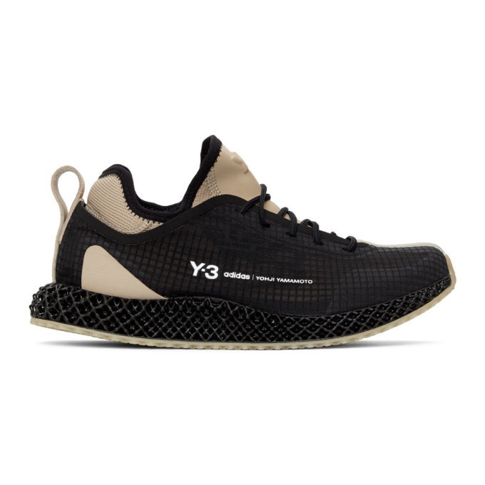 Photo: Y-3 Black Runner 4-D Sneakers