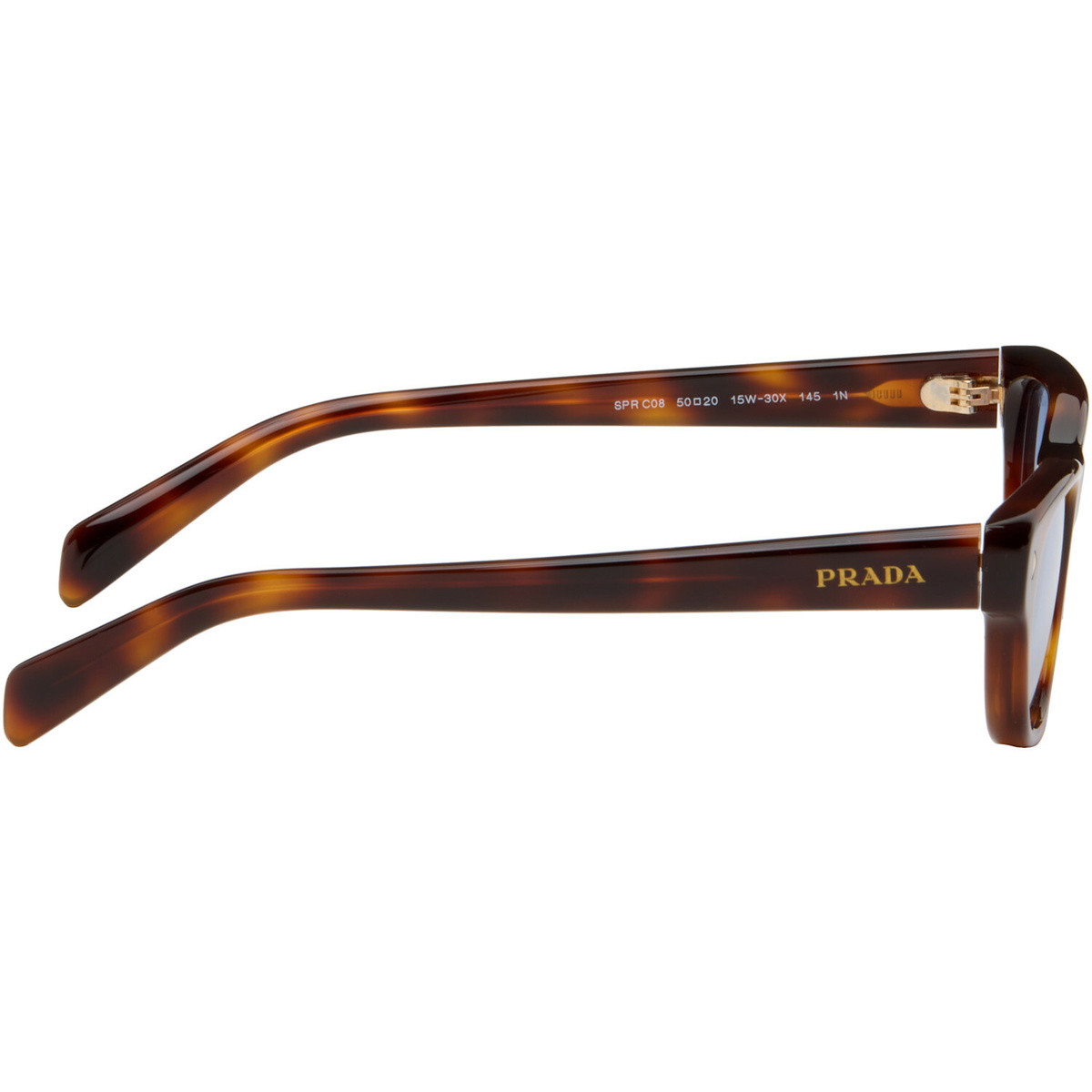 Prada Eyewear Brown Oval Sunglasses