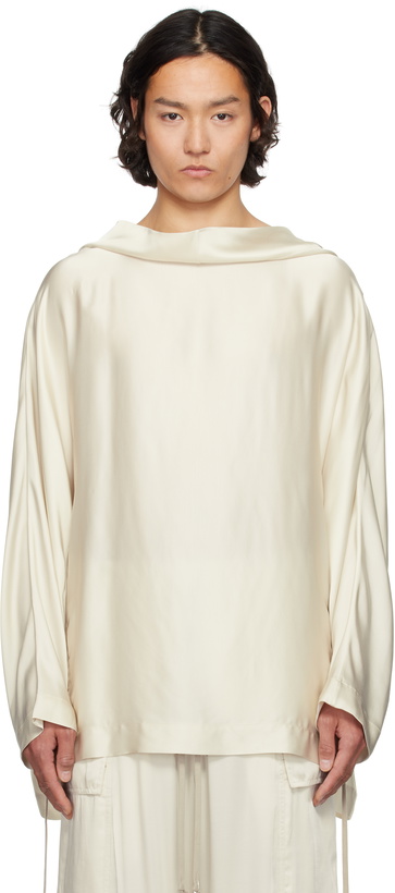 Photo: Rick Owens Off-White Hollywood Hooded Tunic Hoodie
