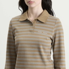 Samsøe Samsøe Women's Sadonell Polo in Lead Stripe